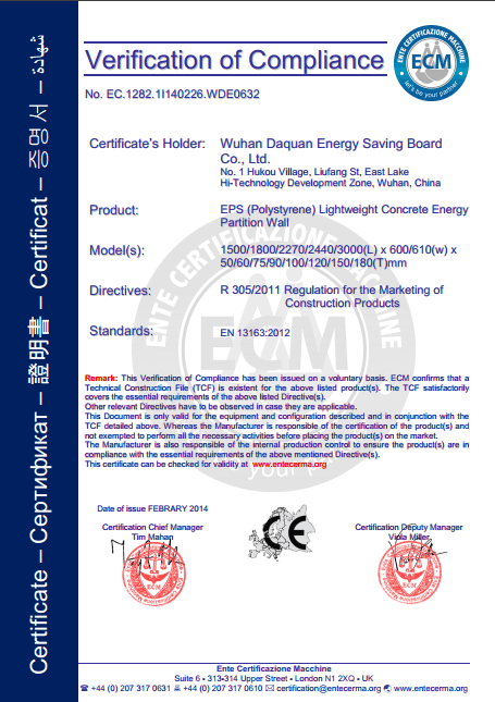 CE Certificate